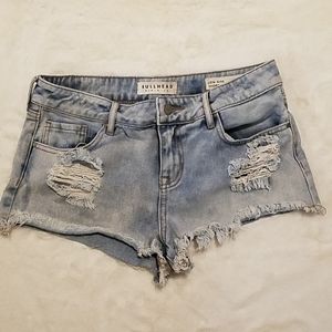 Bullhead Low Rise Shorts Light Wash Size 27
